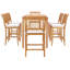 Outdoor 13 - Piece Teak Bistro Set