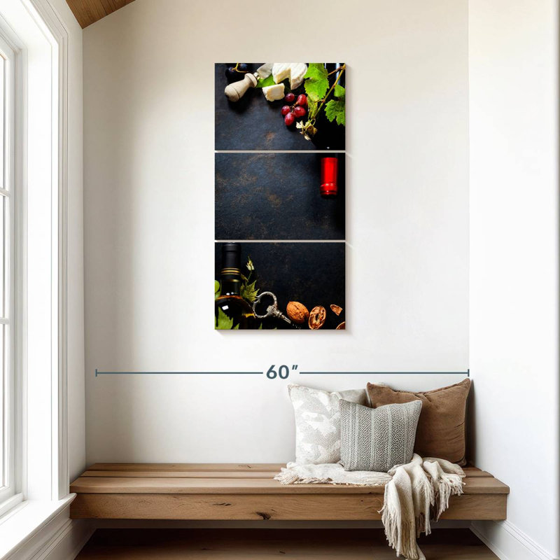 Wine Pairing Table, 44" H x 21" W