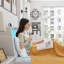 Cadre de lit avec tête de lit ergonomique, cadre de lit plateforme avec prises et chargeur et lumière DEL, cadre de lit en métal avec tablette de rangement, silencieux, aucun sommier nécessaire-1516996476-1516996477