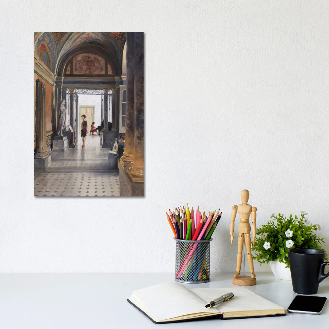 Music Art and Wine by Maher Morcos - Wrapped Canvas Art Prints