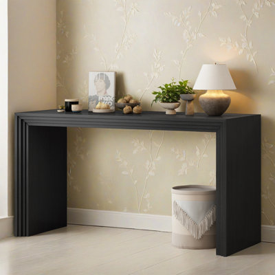 59.22" Modern and Contemporary Console Table, Entryway Sofa Table for Hallway Living Room