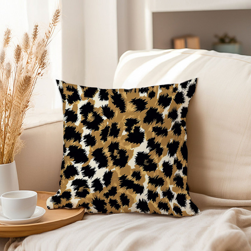 Animals William Morris Birds Damask Pattern I Cottage, Animals Leopard Pattern IV Modern, 20"H x 20"W