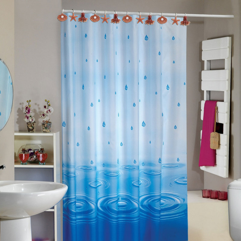 Crochet en plastique pour rideau de douche