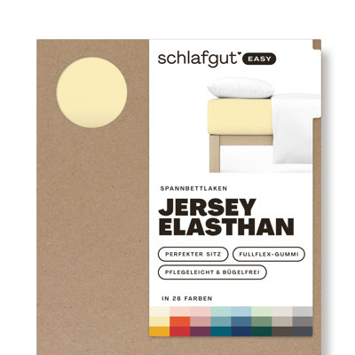 Jersey Elastane Fitted Sheet EASY, 100% Cotton