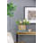 9.8X3.7X6.9" Alu Timber Wavy Rect Vase,Small