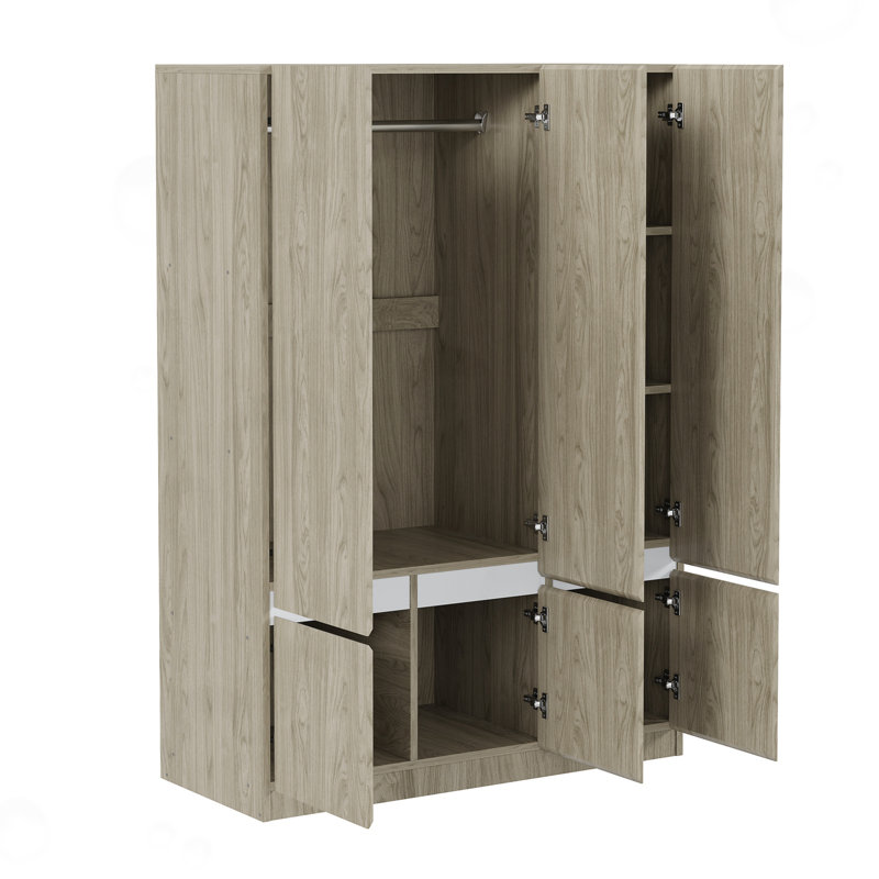 Armoire 6 portes, Brun