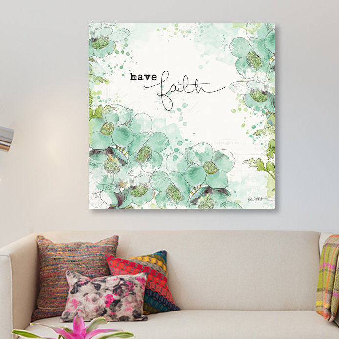 «Dream and Faith II» par Katie pertiet, impression sur toile tendue, H 26 po x l 26 po x P 1,5 po, Toile tendue, Pas de tapis