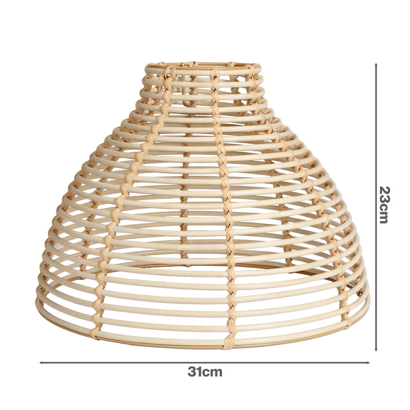 23cm H Plastic / Acrylic Dome Lamp Shade ( Spider ) in Brown
