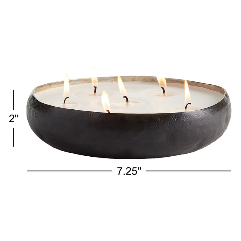 Alaini 6-Wick Oudh Noir Scented Tealight Candle Tray