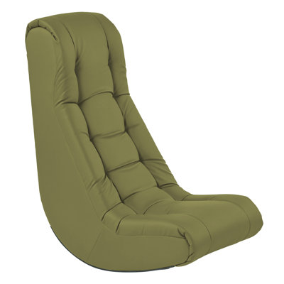 Chaise berçante touffetée
