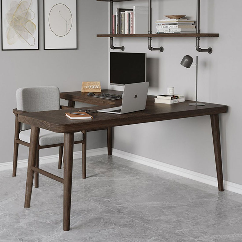 Bureau d'écriture Brownness, H 29,53 po x l 62,99 po x P 47,24 po, Retour à gauche
