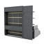 Grand lit escamotable avec canapé et tablettes, lit escamotable mural, lit escamotable escamotable pour petits appartements, gris-131580067
