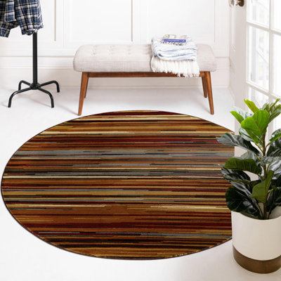 Ivetta Abstract Beige Area Rug
