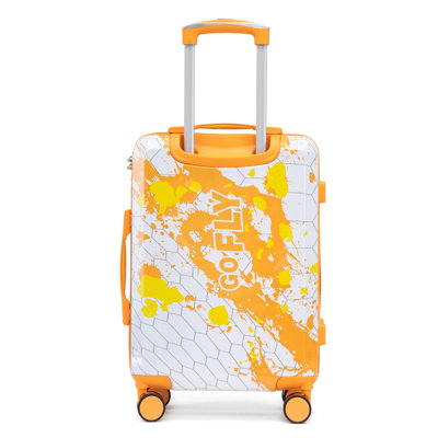 Valise à roulettes 20 pouces pour PC, valise de transport, avec motif imprimé et serrure à combinaison