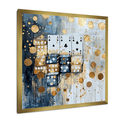 Jeu de cartes de casino moderne Baccarat I - casino et jeux, art mural