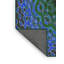 Tapis bleu/vert tissé à la machine-1370961082