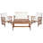 Calhoun 4-Person Solid Wood Patio Seating Group-652725536
