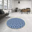 Tapis bleu/beige à motifs-651293576