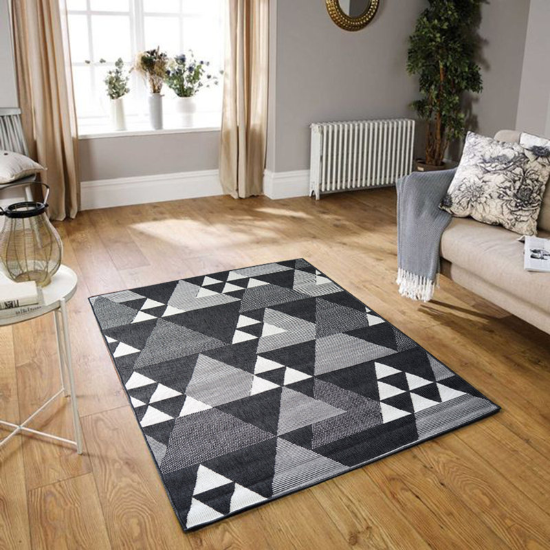 Serena Geometric Hand Woven 120cm X 170cm Indoor / Outdoor Area Rug