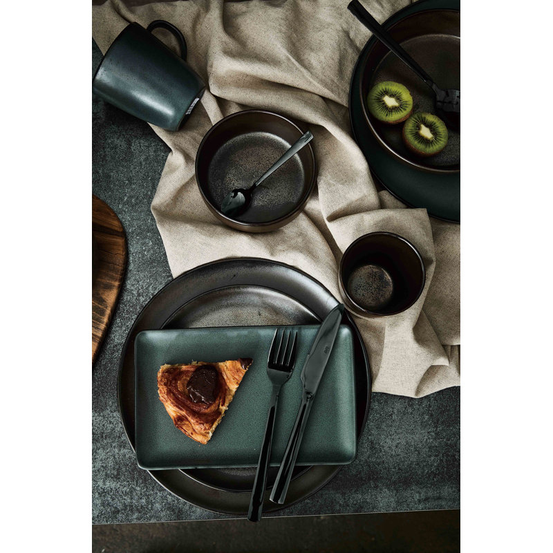 16 Piece Cutlery Set, Service for 4, Black