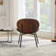 Chaise coquillage en noir, polyvalente pour différents thèmes de décoration, confort durable, chaise longue en cuir de style Mid-Century Sw1871bk, coussin d'assise moelleux,-1929007085