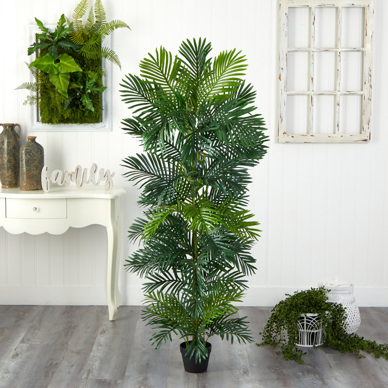 70 po Palmier artificiel Areca résistant aux rayons UV (intérieur / extérieur)