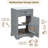 20-Inch Bathroom Vanity with Ceramic Sink-41976417