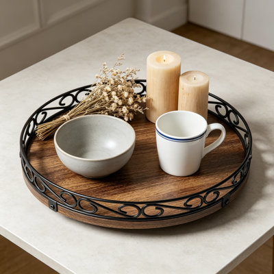 Plateau tournant en bois Farmhouse