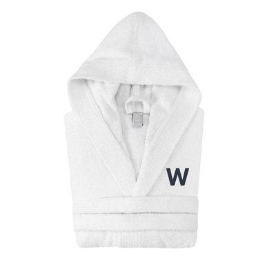 Monogrammed Hooded Turkish Cotton Bathrobe