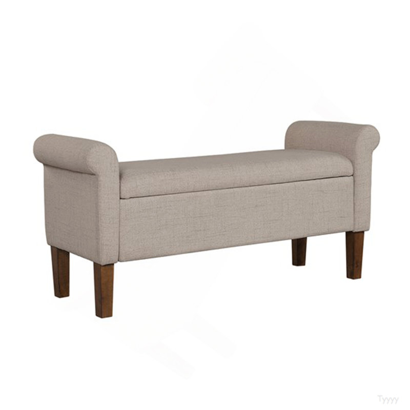 Banc de rangement rembourré