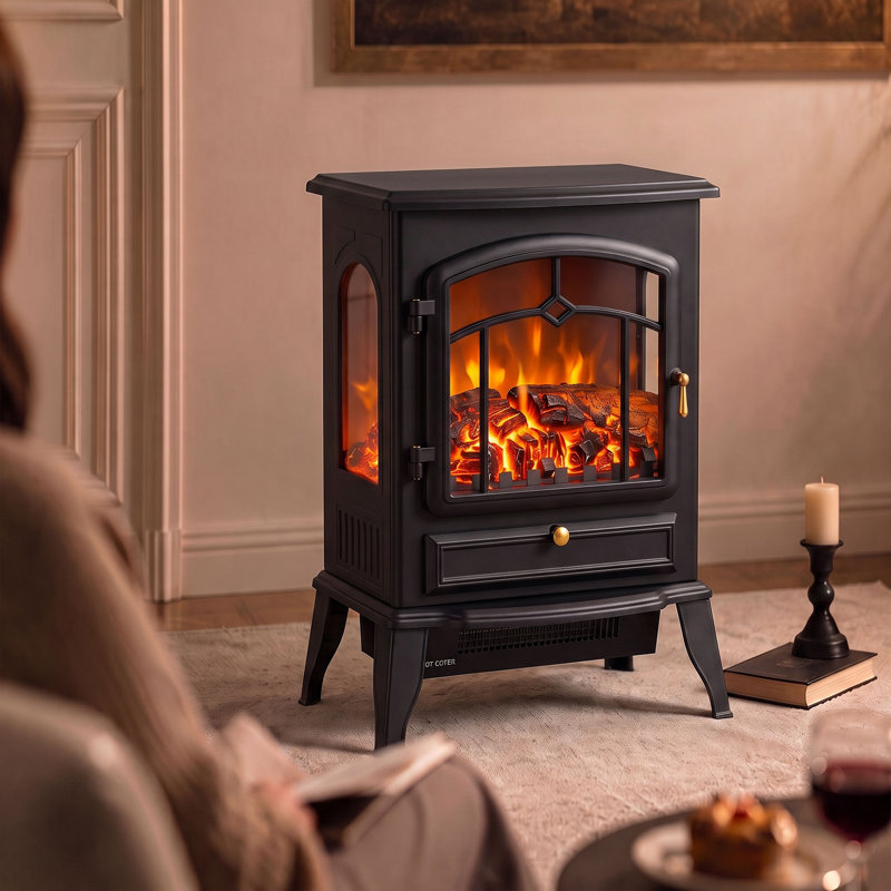 Electric Fireplace, Black