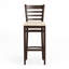 Tabouret de bar de restaurant en bois à dossier d'échelle-1115715457-1320055792