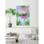 « floride flamant rose ii », reproduction de peinture à l’acrylique sur toile tendue encadrée-27059787