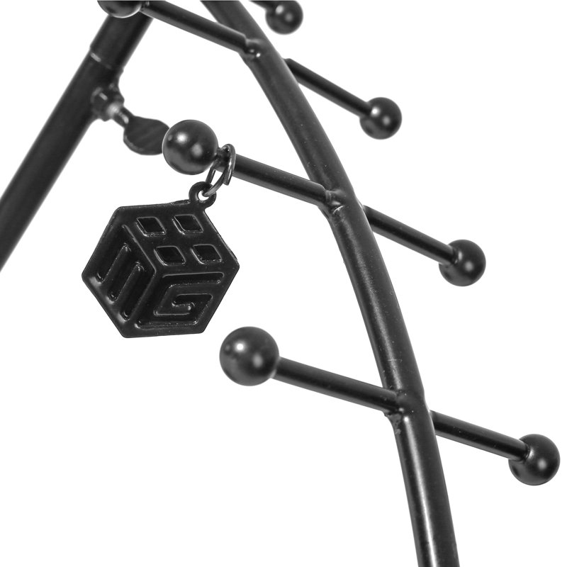 Tabletop Black Metal Jewellery Stand