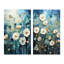 «Blue Tranquil Gardens», 2 pièces sur toile-446507321-446507323