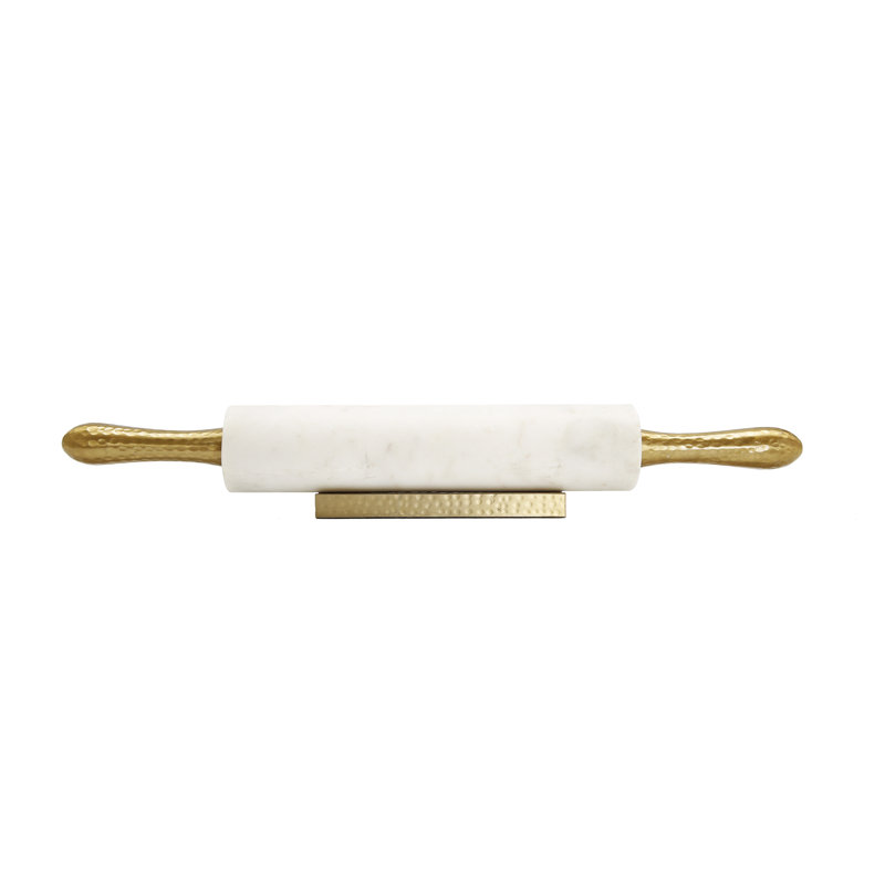 Classic Touch Marble Rolling Pin with Stand