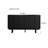 Simple Modern Black Wooden Sideboard