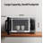 TOSHIBA 1.3 Cu Ft Alexa Countertop Microwave, Sensor Reheat, Mute Function, 1100W,Stainless Steel