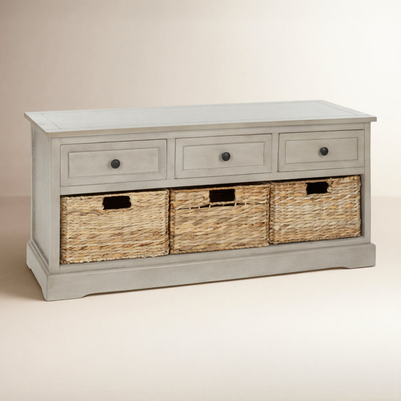 Storage Bench, Vintage Gray