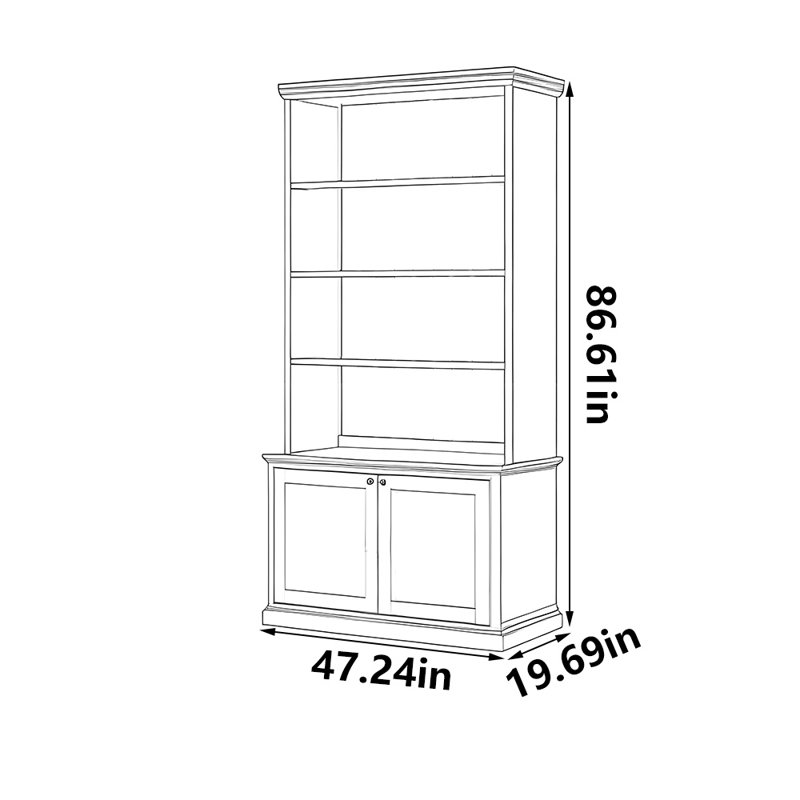 American style unique design bookcase