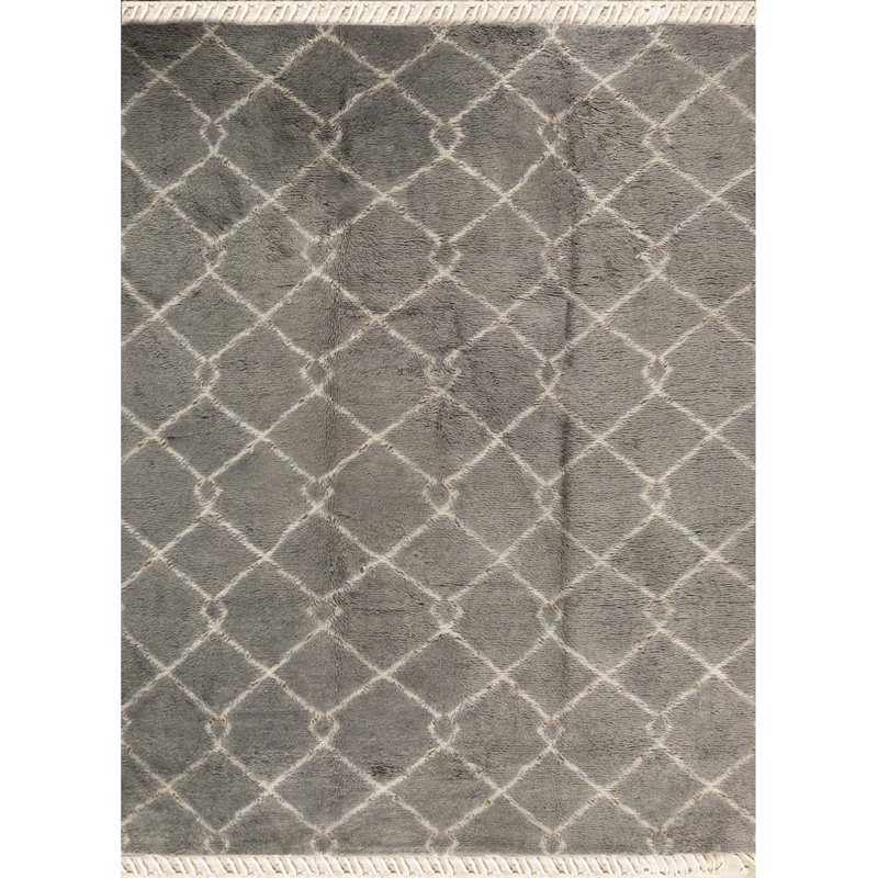 Moroccan Wool Indoor Rug, Rectangle 10' x 14'