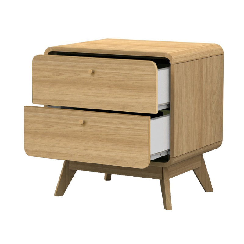 Maja 51cm W Bedside Table, Oak