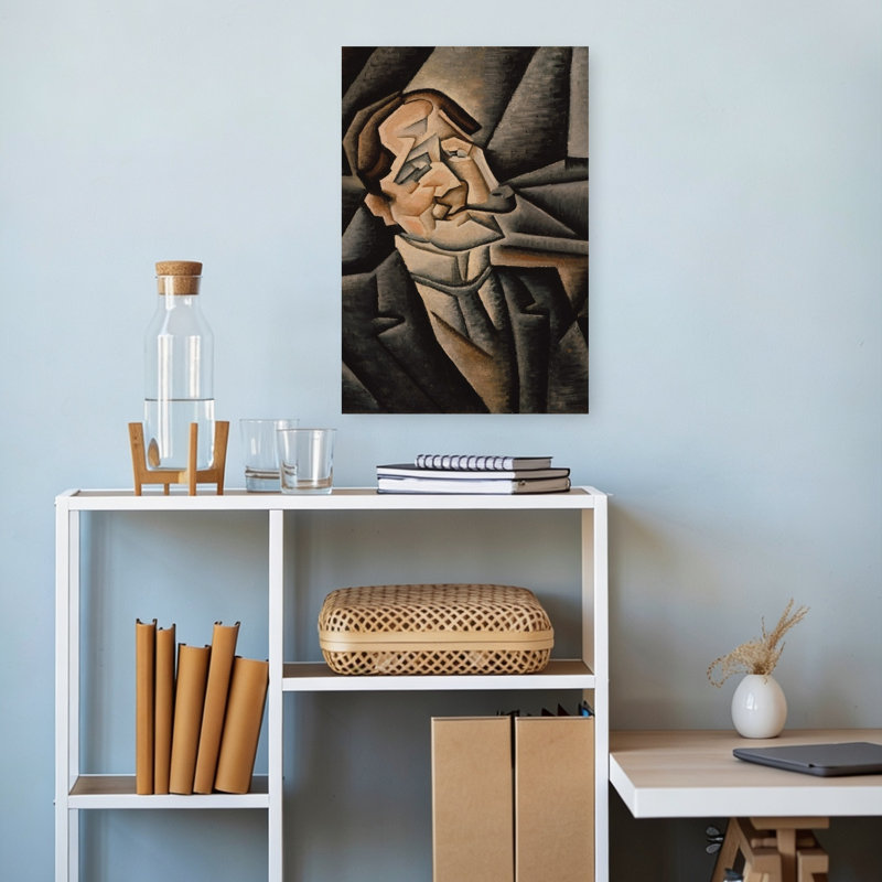 Juan Legua, 1911, estampe d'art mural abstrait contemporain, H 18 po x l 12 po
