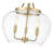 Annabell 15.75 inch Burnished Brass 3 Light Pendant