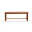 Averyann  47.2'' W Solid Wood Outdoor Bench, Natural Wood Garden Bench