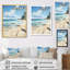 «Dyann Beach Footprints In X», reproduction sur toile-1305872884-1305872873