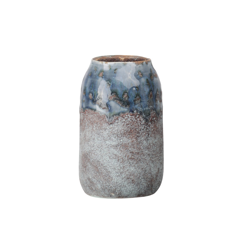 Vase de table rond en céramique Goetz, H 8,25 po x l 5 po x P 5 po