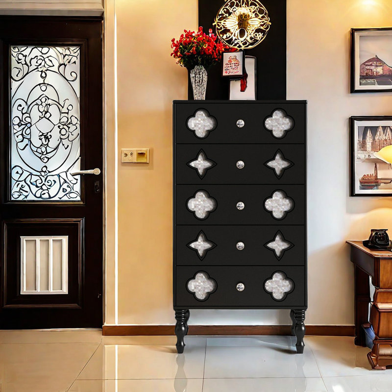 Stylish And Vintage French Style Accent Cabinet