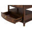 Table de chevet 1 pièce de style traditionnel avec prise de courant, table de chevet