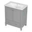 Ensemble de meuble-lavabo simple 30,11 po avec plateau en céramique Emmaleen-1366657721